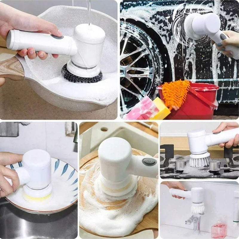 Escova de limpeza Elétrica Portátil 5 em 1 - MasterClean