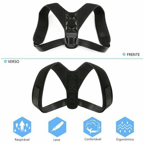 Corretor Postural Premium Unissex para Coluna e Ombro