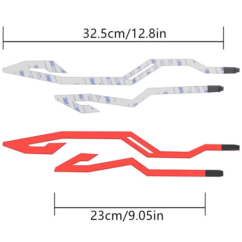 LightRider - Adesivo LED para capacete de Motociclismo