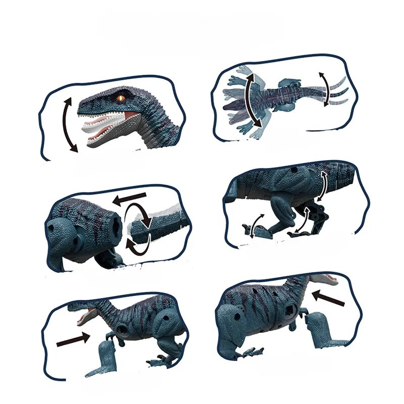 Brinquedo Dinossauro de Controle Remoto Ultra Realista