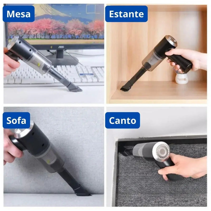 Mini Aspirador de pó portátil sem fio usb recarregável para carro e casa
